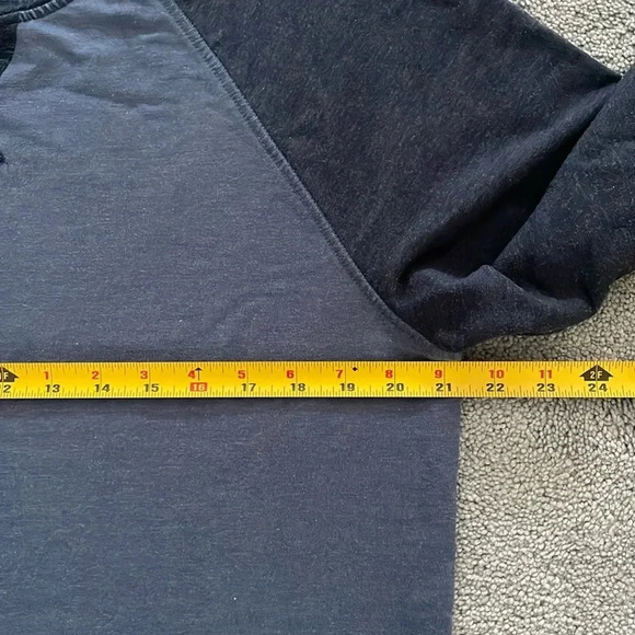 Orvis Men’s Long Sleeve Lounge Shirt M Heathered Blue Outdoor Base-layer Crew - Picture 5 of 8